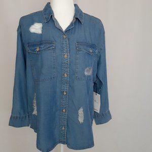 Forever 21 Denim Top